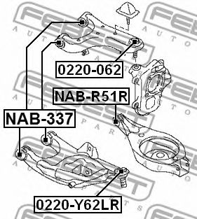 Шаровая опора FEBEST 0220-062 Шаровая опора FEBEST 0220-062