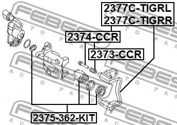 Ремкомплект тормозного суппорта FEBEST 2375-362-KIT