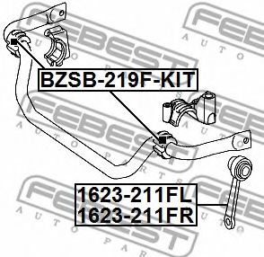 Втулка стабилизатора FEBEST BZSB-219F-KIT Втулка стабилизатора FEBEST BZSB-219F-KIT