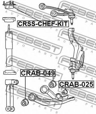 Сайлентблок рычага FEBEST CRAB-049