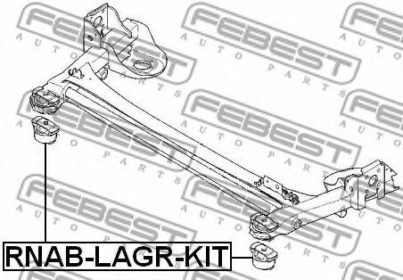 Сайлентблок задней балки FEBEST RNAB-LAGR-KIT
