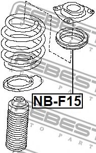 Подшипник амортизатора FEBEST NB-F15 Подшипник амортизатора FEBEST NB-F15