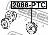 Обводной ролик FEBEST 2088-PTC Обводной ролик FEBEST 2088-PTC