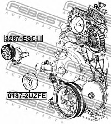 Ролик ремня генератора FEBEST 3287-ESCIII Ролик ремня генератора FEBEST 3287-ESCIII