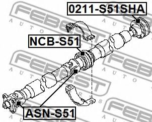 Муфта кардана FEBEST ASN-S51 Муфта кардана FEBEST ASN-S51