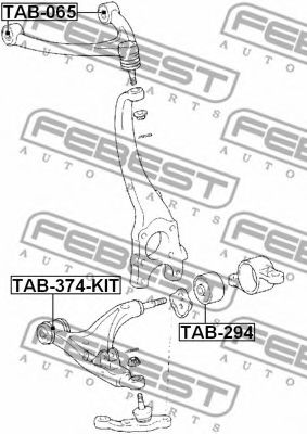 Сайлентблок рычага FEBEST TAB-374-KIT Сайлентблок рычага FEBEST TAB-374-KIT