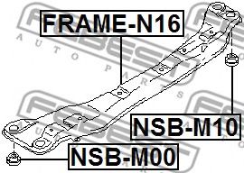 Сайлентблок задней балки FEBEST NSB-M10 Сайлентблок задней балки FEBEST NSB-M10