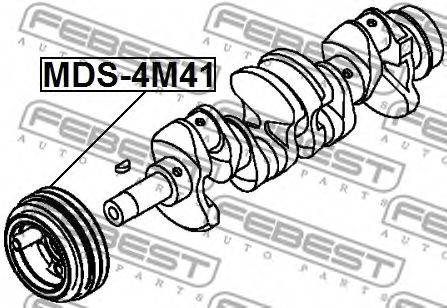 Шкив коленвала FEBEST MDS-4M41