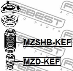 Отбойник FEBEST MZD-KEF