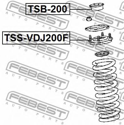 Подвеска, амортизатор FEBEST TSS-VDJ200F Подвеска, амортизатор FEBEST TSS-VDJ200F