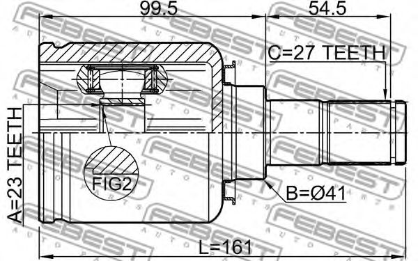 ШРУС FEBEST 1211-CEED ШРУС FEBEST 1211-CEED