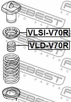 Отбойник FEBEST VLD-V70R Отбойник FEBEST VLD-V70R