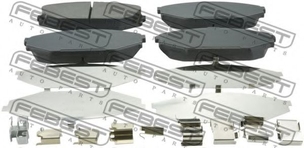 Тормозные колодки FEBEST 0301-YD1F Тормозные колодки FEBEST 0301-YD1F