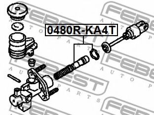 Ремкомплект рабочего цилиндра сцепления FEBEST 0480R-KA4T Ремкомплект рабочего цилиндра сцепления FEBEST 0480R-KA4T