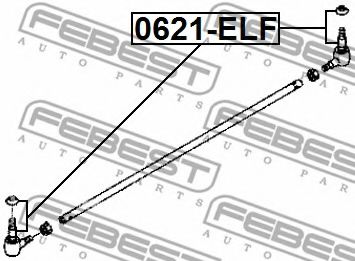 Наконечник рулевой тяги FEBEST 0621-ELF Наконечник рулевой тяги FEBEST 0621-ELF