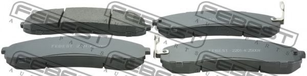 Тормозные колодки FEBEST 2201-K2500F Тормозные колодки FEBEST 2201-K2500F