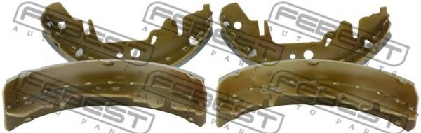 Тормозные колодки барабанные FEBEST 2202-FLR