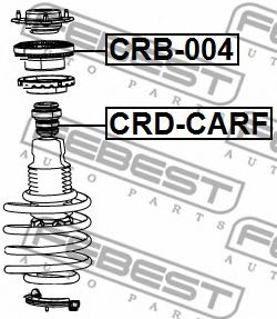 Подшипник амортизатора FEBEST CRB-004 Подшипник амортизатора FEBEST CRB-004