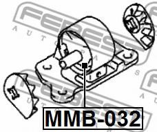 Подушка двигателя FEBEST MMB-032 Подушка двигателя FEBEST MMB-032