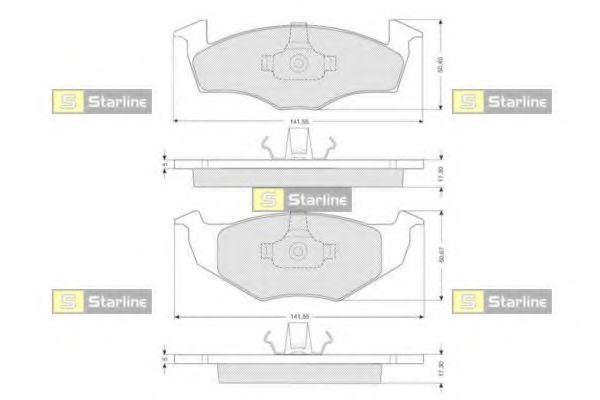 Тормозные колодки STARLINE BD S006S