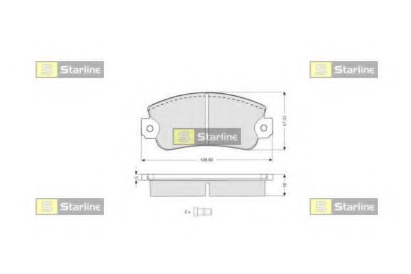 Тормозные колодки STARLINE BD S026