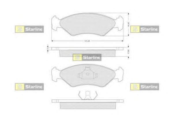 Тормозные колодки STARLINE BD S040