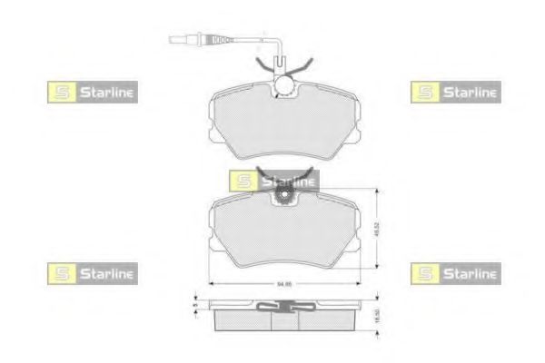 Тормозные колодки STARLINE BD S041