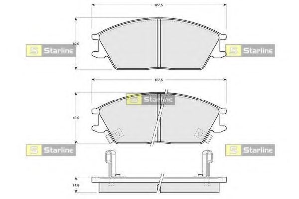 Тормозные колодки STARLINE BD S047