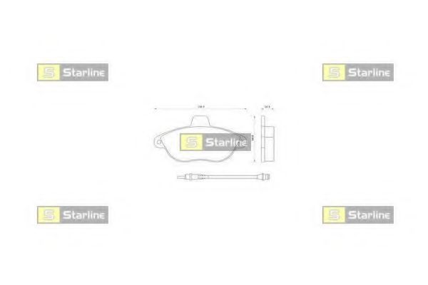 Тормозные колодки STARLINE BD S082