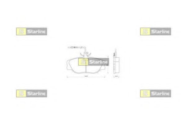 Тормозные колодки STARLINE BD S096