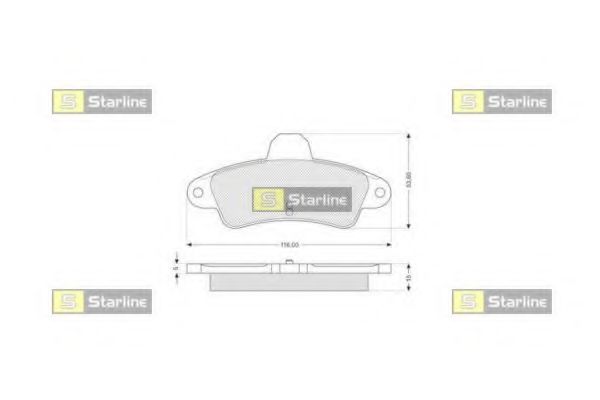 Тормозные колодки STARLINE BD S111