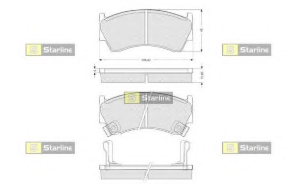 Тормозные колодки STARLINE BD S139