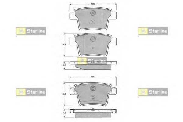Тормозные колодки STARLINE BD S142