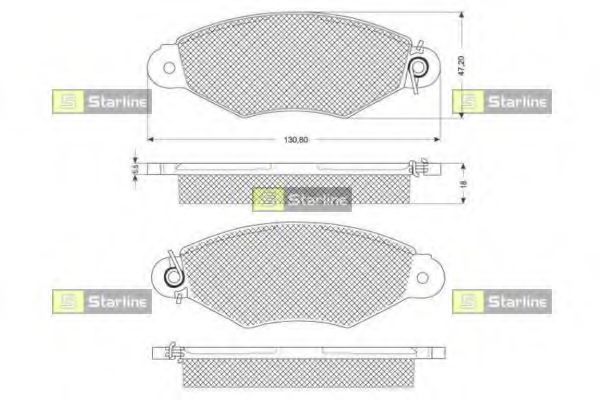 Тормозные колодки STARLINE BD S181