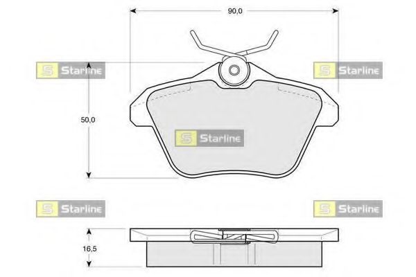 Тормозные колодки STARLINE BD S206
