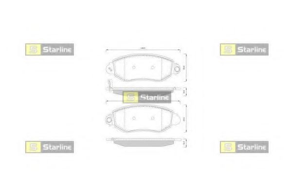 Тормозные колодки STARLINE BD S244