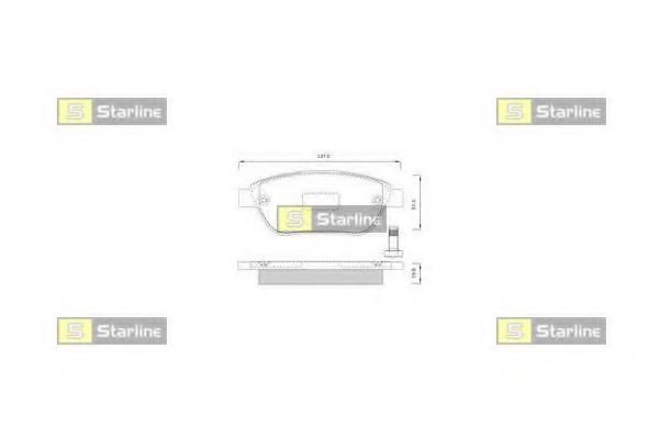Тормозные колодки STARLINE BD S248