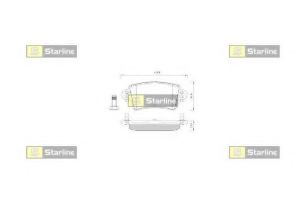 Тормозные колодки STARLINE BD S251