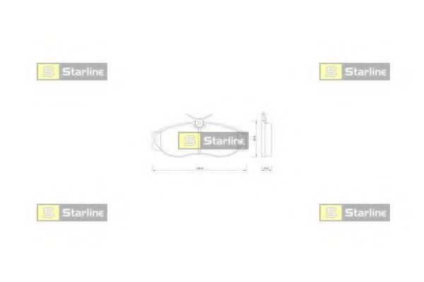 Тормозные колодки STARLINE BD S257