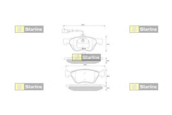 Тормозные колодки STARLINE BD S259