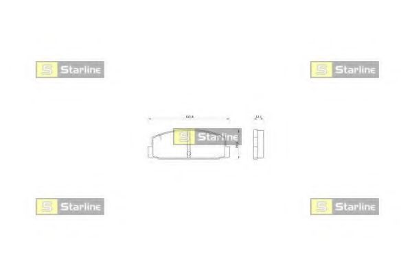 Тормозные колодки STARLINE BD S262