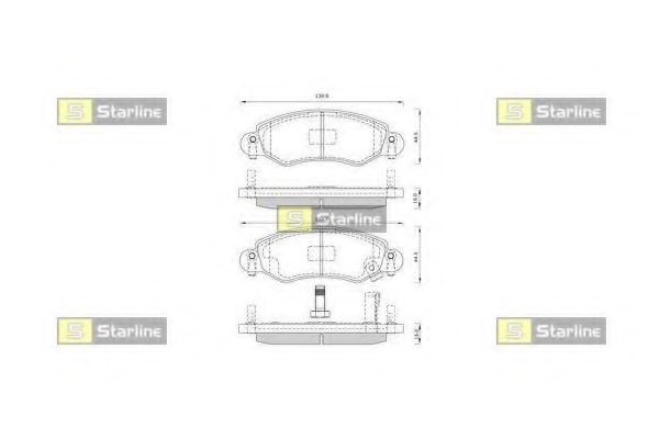 Тормозные колодки STARLINE BD S263