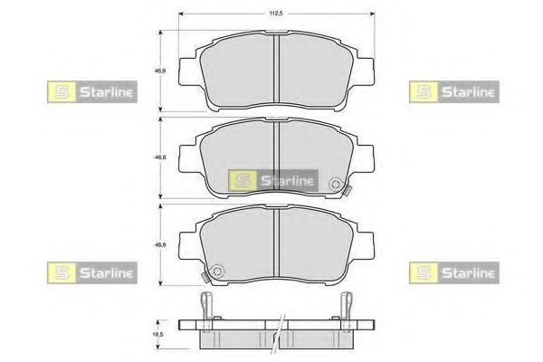 Тормозные колодки STARLINE BD S317