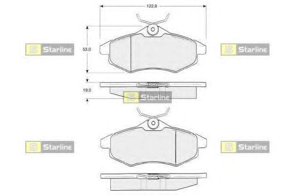 Тормозные колодки STARLINE BD S319