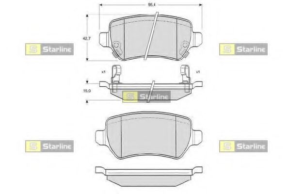 Тормозные колодки STARLINE BD S320