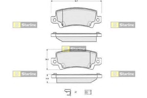 Тормозные колодки STARLINE BD S327
