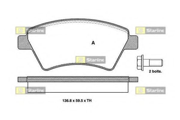 Тормозные колодки STARLINE BD S329