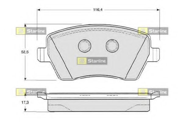 Тормозные колодки STARLINE BD S331