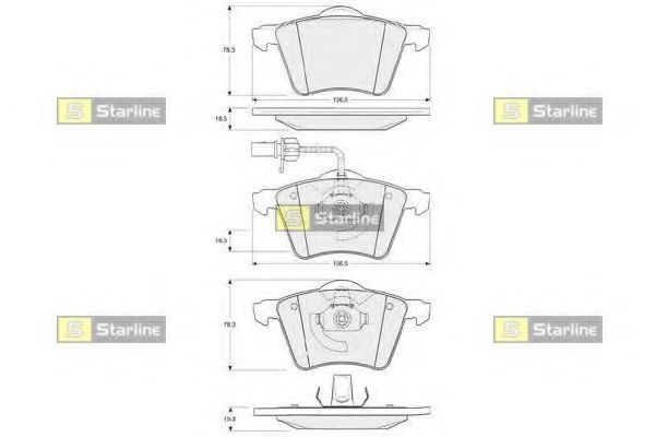 Тормозные колодки STARLINE BD S354