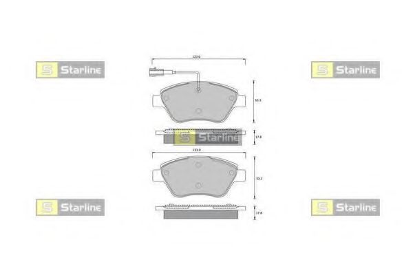 Тормозные колодки STARLINE BD S361